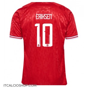 Danimarca Christian Eriksen #10 Prima Maglia Europei 2024 Manica Corta